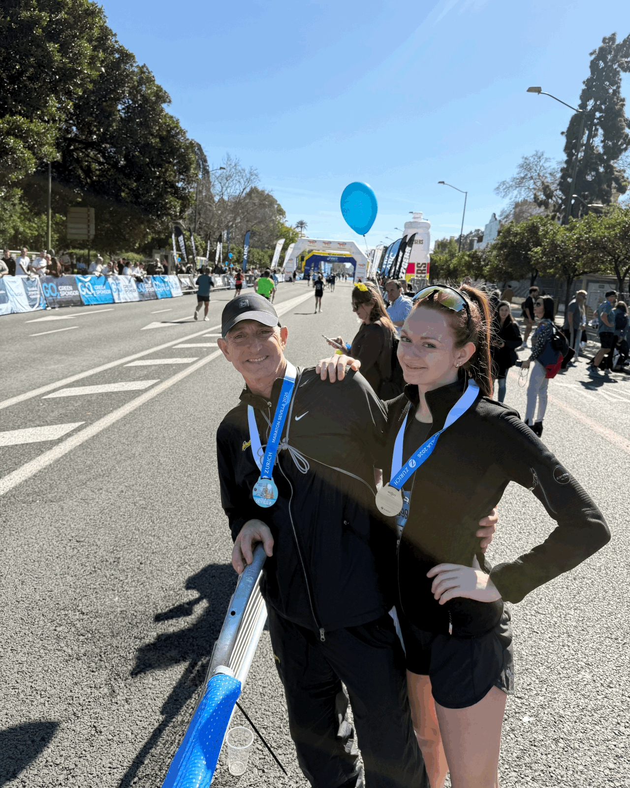 INSEAD MIM Student Marina completing her first marathon.