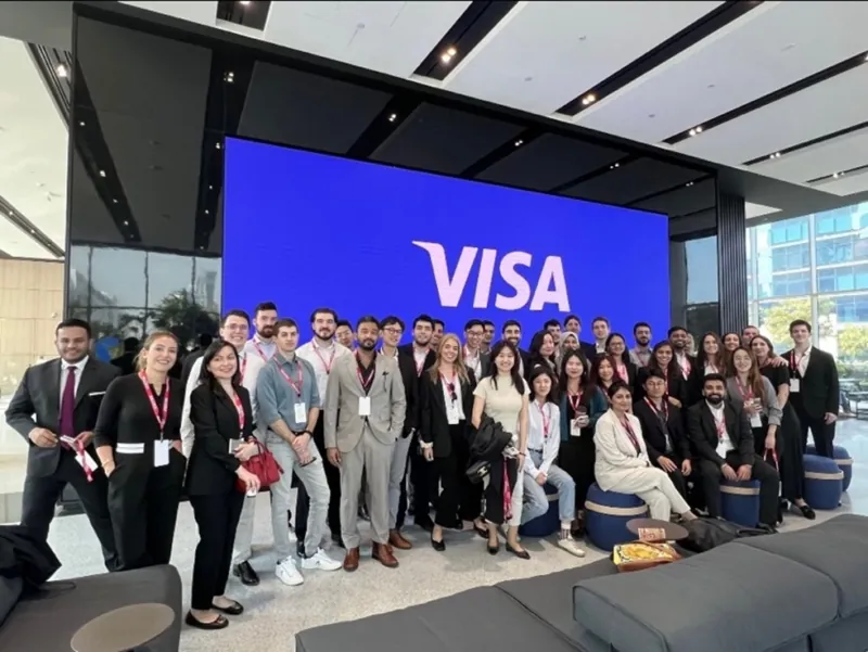 INSEAD MBA candidates visiting VISA Dubai office