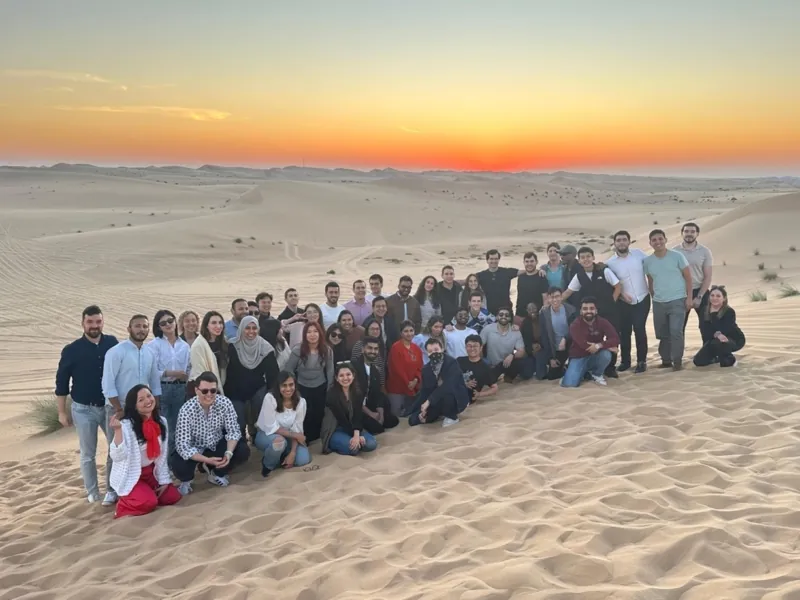 INSEAD MBA Students in the Al Khatim during a desert safari
