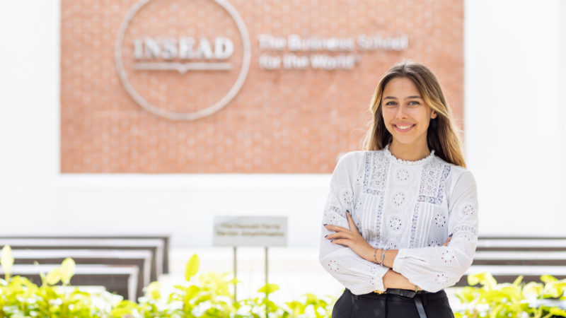 INSEAD Master programme student at campus