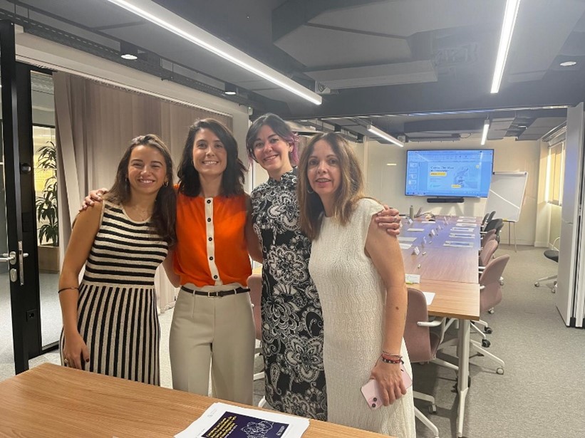 Belén attending the Scientific Innovation Committee where projects and companies that apply for the Innovation and Impact grants are evaluated by a panel of industry experts.  