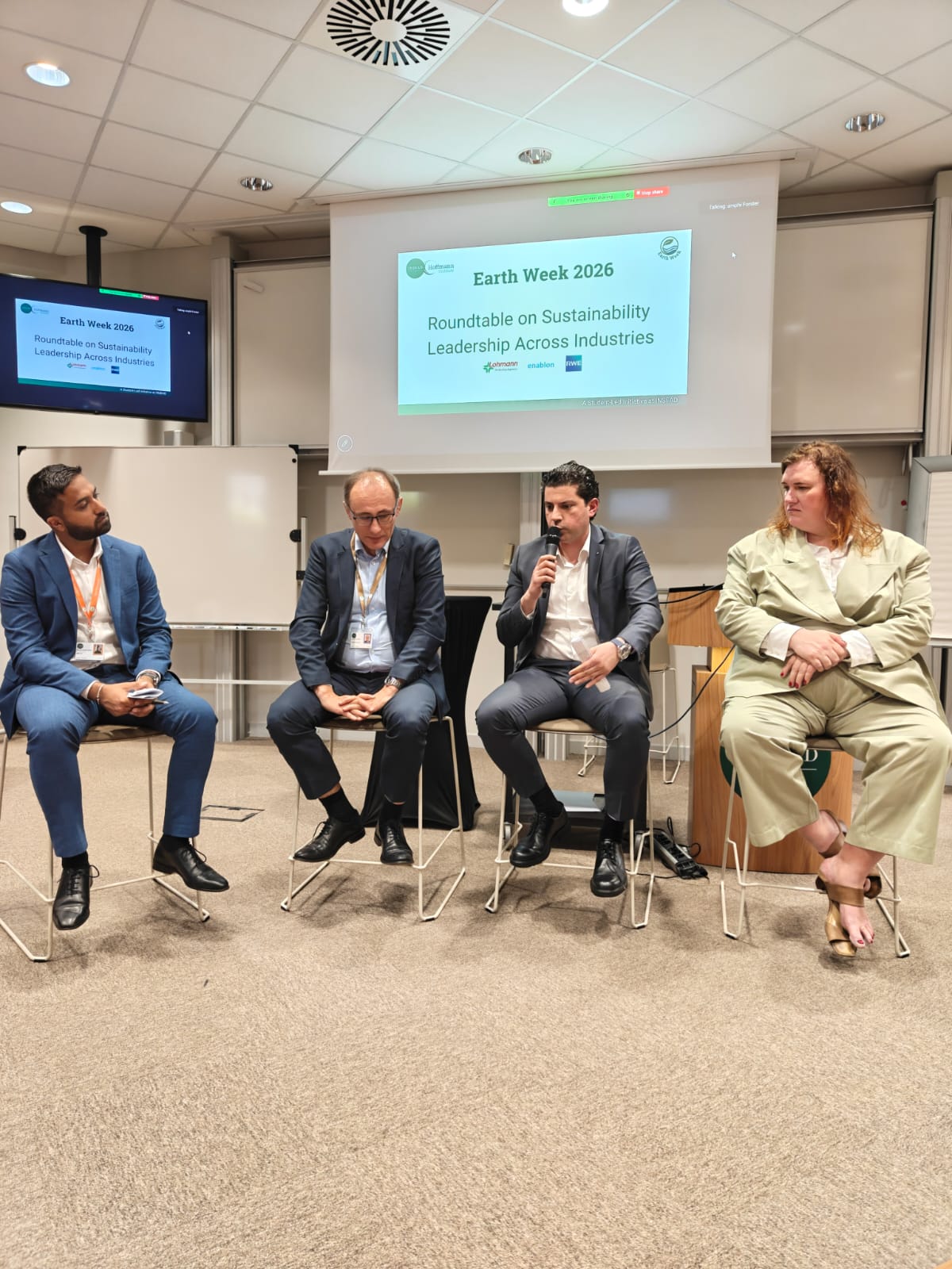 INSEAD Earth week roundtable with guest speakers 
